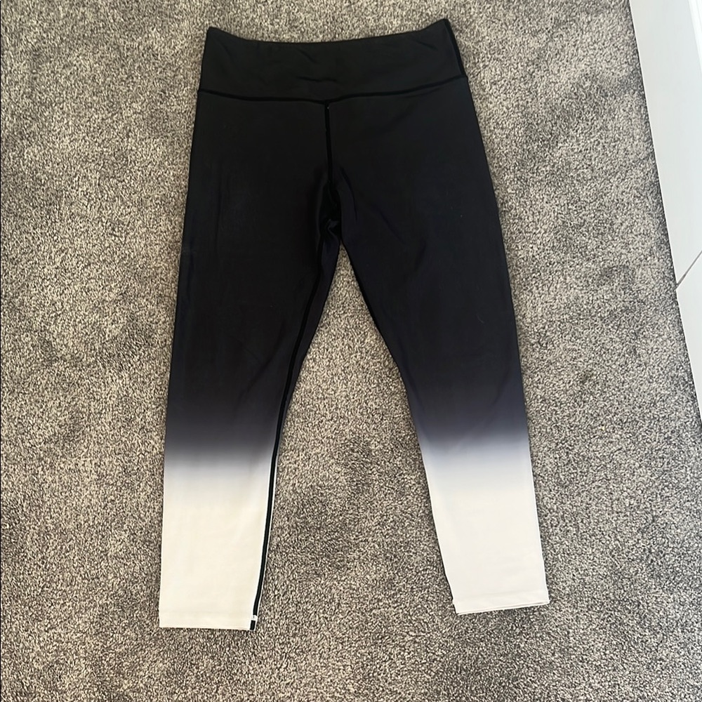 Zyia Active Black Ombre Leggings Size 12